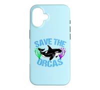 Save the Orcas Cute Ocean Animal Rights Case for iPhone 16