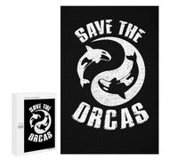 Save The Orcas Orca Killer Jigsaw Puzzle for Adults And Families, 1000 PCS, A Mindful Leisure Activity for Puzzle Lovers, for Cosy Nights