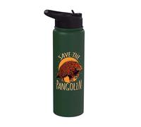 Save The Pangolin Endangered Animals Cute Pangolins Stainless Steel Insulated Water Bottle