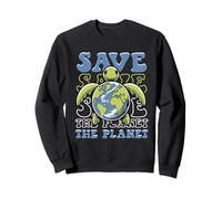 Save The Planet Earth Day Turtle Conservation Sweatshirt