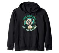 Save the Planet Kills Human Zip Hoodie