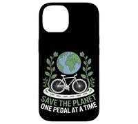 Save the Planet One Pedal at a Time Bike Commuting Case for iPhone 14