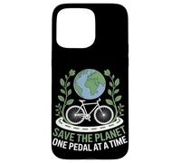 Save the Planet One Pedal at a Time Bike Commuting Case for iPhone 15 Pro Max