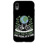 Save the Planet One Pedal at a Time Bike Commuting Case for iPhone XR