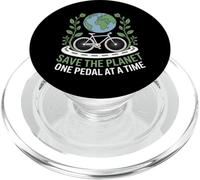 Save the Planet One Pedal at a Time Bike Commuting PopSockets PopGrip for MagSafe