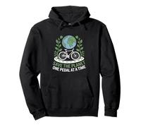 Save the Planet One Pedal at a Time Bike Commuting Pullover Hoodie