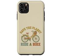 Save The Planet Ride A Bike Vintage Bicycle Eco Cyclist Case for iPhone 11 Pro Max