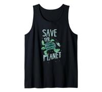 Save The Planet Turtle Earth Climate Change Global Warming Tank Top