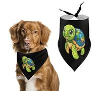 Save The Planet Turtles Lover Dog Bandana Puppy Cat Scarfs Bibs Washable Triangle Kerchief Pet Gifts