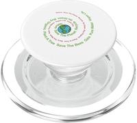 Save The Planet - World Peace, Earth Day, Bees, Plant Trees PopSockets PopGrip for MagSafe