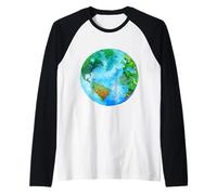 Save The Planet - World Peace, Earth Day, Bees, Plant Trees Raglan Baseball Tee