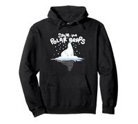 Save the Polar Bears Climate Awareness Earth Day Pullover Hoodie