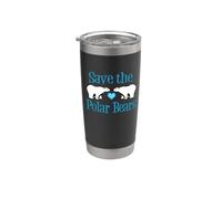 Save the Polar Bears Cute Animal Activist Stainless Steel Insulated Tumbler
