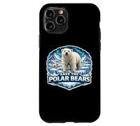 Save The Polar Bears Lover Earth Day Environment Ecology Fan Case for iPhone 11 Pro
