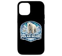 Save The Polar Bears Lover Earth Day Environment Ecology Fan Case for iPhone 12/12 Pro