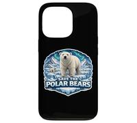 Save The Polar Bears Lover Earth Day Environment Ecology Fan Case for iPhone 13 Pro
