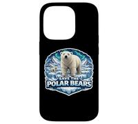 Save The Polar Bears Lover Earth Day Environment Ecology Fan Case for iPhone 14 Pro