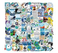 Save The Polar Bears Stickers Laptop Car Scrapbook Phone Skateboard Water Bottle Bear Stickers Vinyl Waterproof Aesthetic Personalised Stickers for Teens Boys Girls Adults Children