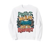 Save the Rainforest Eco Awareness Design Sweatshirt