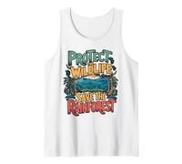 Save The Rainforest Eco Awareness Design Tank Top