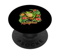 Save The Rainforest Red-Eyed Tree Frog PopSockets Adhesive PopGrip