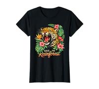 Save The Rainforest Roaring Jaguar Tropical Wildlife T-Shirt