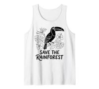 Save The Rainforest Toucan Tropical Bird Conservation Tank Top