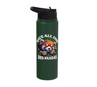 Save The Red Panda Stainless Steel Insulated Water Bottle