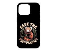 Save the Red Pandas Wildlife Conservation Animal Case for iPhone 16 Pro