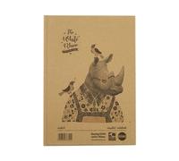 Rhino Save The Recycled Casebound Notebook 160 Pages (Pack 5) SRCBA4