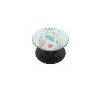 Save The Sea Dolphin Ocean PopSockets Adhesive PopGrip