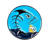 Save The Sea Lapel Pin Badge,Marine Animal Badge,Environmentalism Badge - for Aesthetic Clothes,Clothing Pins,Cartoon Jewelry for Girls, riferimento alla descrizione, enamel plating and alloy
