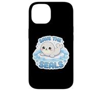 Save The Seals Lover Earth Day Climate Change Cute Kids Case for iPhone 14