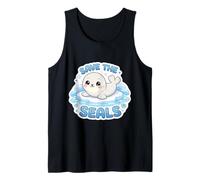 Save The Seals Lover Earth Day Climate Change Cute Kids Tank Top