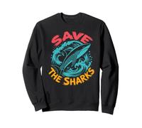 Save the Sharks Shark Fish Protection Diver Gift Sea Ocean Sweatshirt