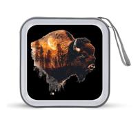 Save The Sky Bisons CD Case 40 Capacity Plastic DVD Storage Box Sleeves Zippered Wallet