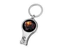 Save The Sky Bisons Nail Clippers Sharp Sturdy Fingernail Cutters with Bottle Opener Keychain