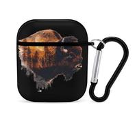Save The Sky Bisons PC Headphone Case for AirPods 1 And 2 Earphone Cover Earbuds Accessories with Keychain