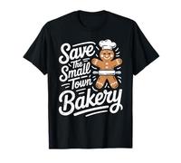 Save The Small Town Bakery Gingerbread for Christmas Lovers T-Shirt