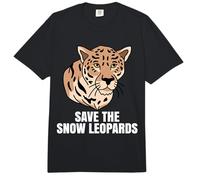 Save The Snow Leopards for Big Cat Lovers Clothing Comfort Colors Adult Heavyweight T-Shirt