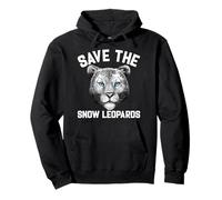 Save the Snow Leopards for Big Cat Lovers Clothing Pullover Hoodie