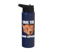 Save the Snow Leopards for Big Cat Lovers Clothing Stainless Steel Insulated Water Bottle