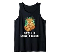 Save the Snow Leopards for Big Cat Lovers Clothing Tank Top