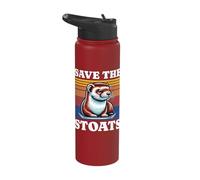 Save The Stoat Stainless Steel Insulated Water Bottle