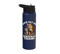 Save The Sumatran Tiger Stainless Steel Insulated Water Bottle