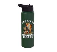 Save The Sumatran Tiger Stainless Steel Insulated Water Bottle