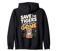 Save the Tigers Before They're Gone Conservation Zip Hoodie