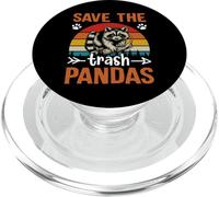 Save The Trash Pandas PopSockets PopGrip for MagSafe