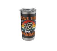 Save The Trash Pandas Stainless Steel Insulated Tumbler