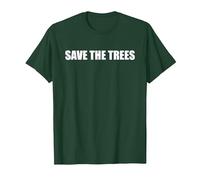Save the Trees T-Shirt, Men, Dark Green, XX-Large